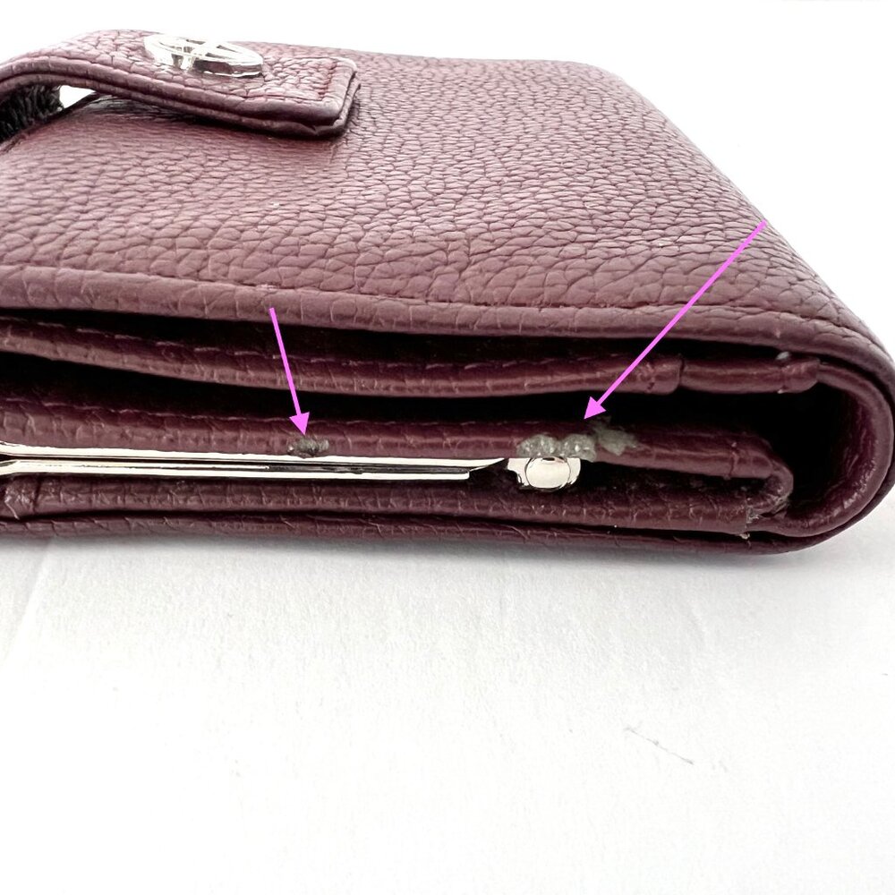 Giani Bernini Women's Wallet, Burgundy, Soft Leather, Pebble Texture, VGC! - Picture 8 of 12
